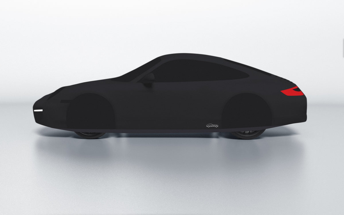 Goodwool tailor-made car cover for Porsche 911 (997.2) Carrera — Black 850