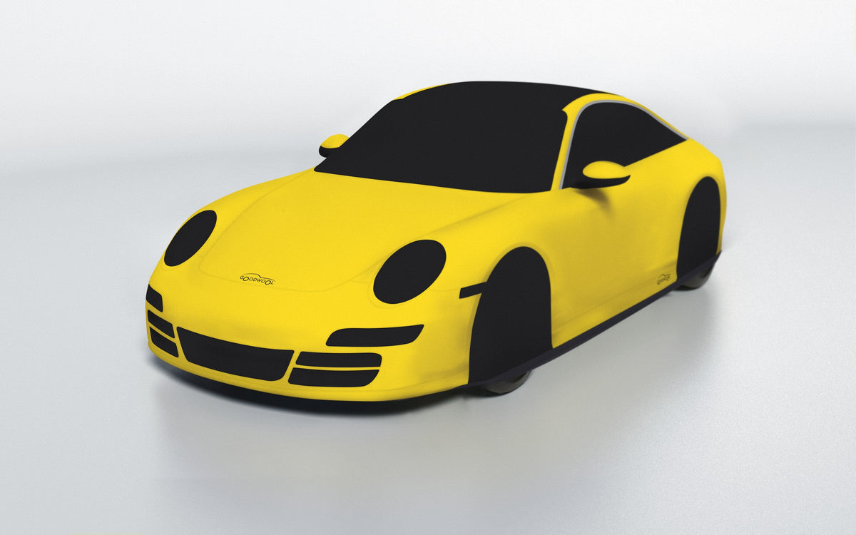Goodwool tailor-made car cover for Porsche 911 (997.2) Targa 4S — Yellow 340