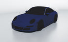 Goodwool tailor-made car cover for Porsche 911 (997.2) Targa 4S — Blue 565