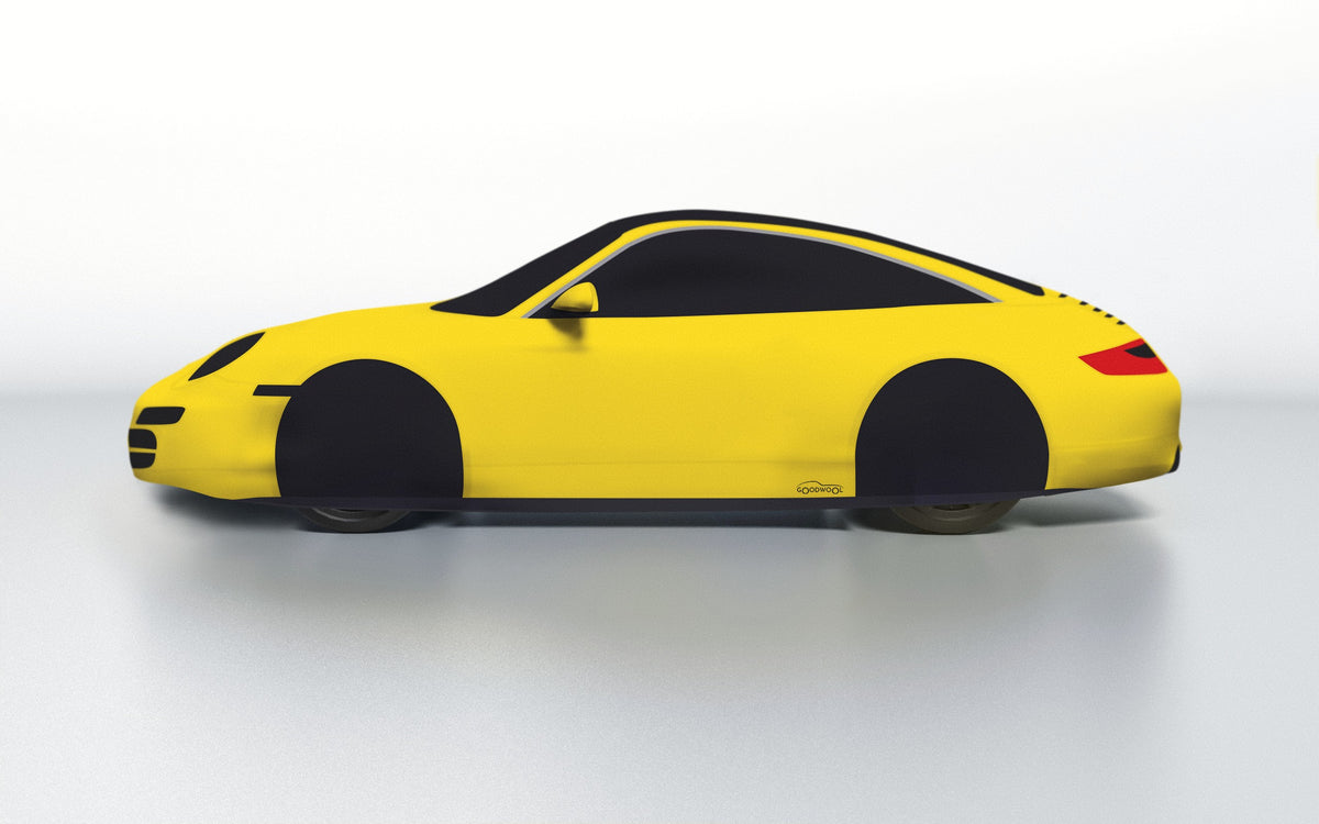 Goodwool tailor-made car cover for Porsche 911 (997.2) Targa 4 — Yellow 340