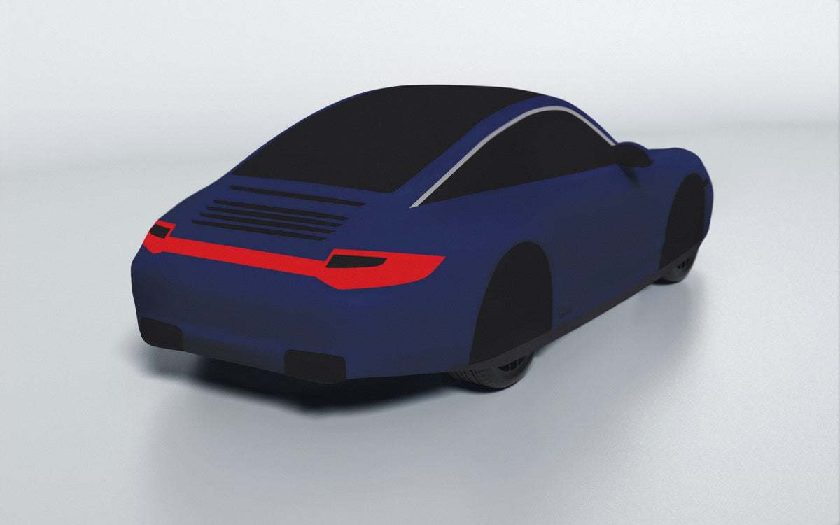 Goodwool tailor-made car cover for Porsche 911 (997.2) Targa 4 — Blue 565