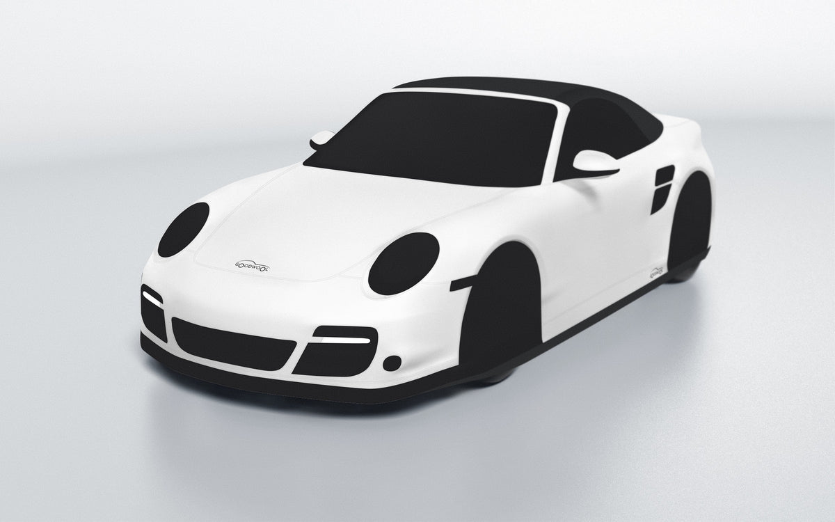Goodwool tailor-made car cover for Porsche 911 (997.2) Turbo S Cabriolet — White 010