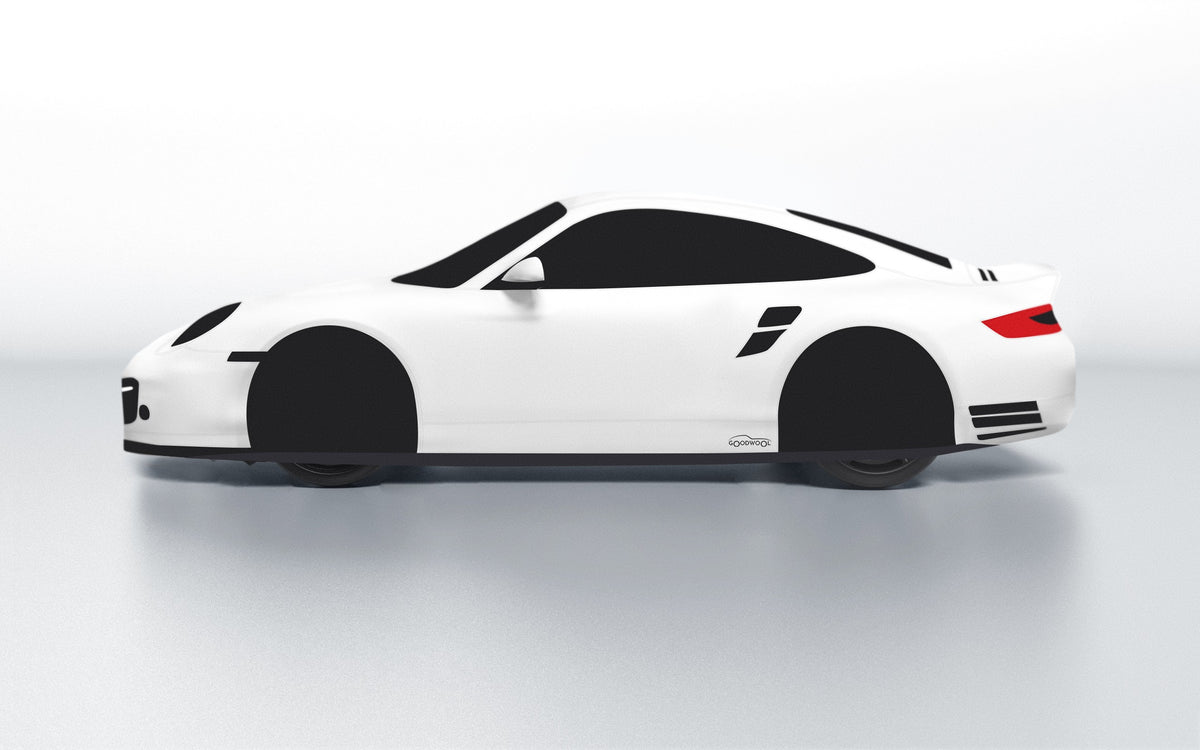 Goodwool tailor-made car cover for Porsche 911 (997.2) Turbo — White 010