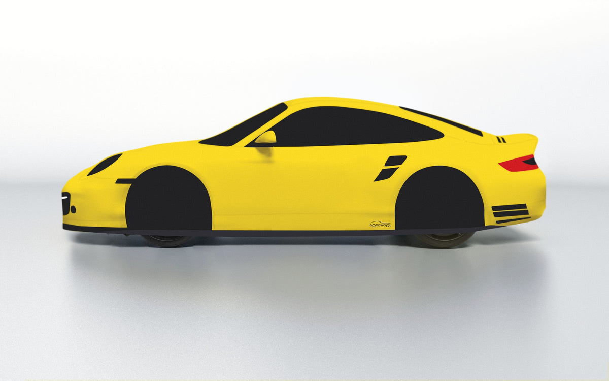 Goodwool tailor-made car cover for Porsche 911 (997.2) Turbo — Yellow 340
