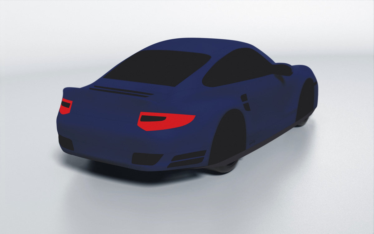 Goodwool tailor-made car cover for Porsche 911 (997.2) Turbo — Blue 565